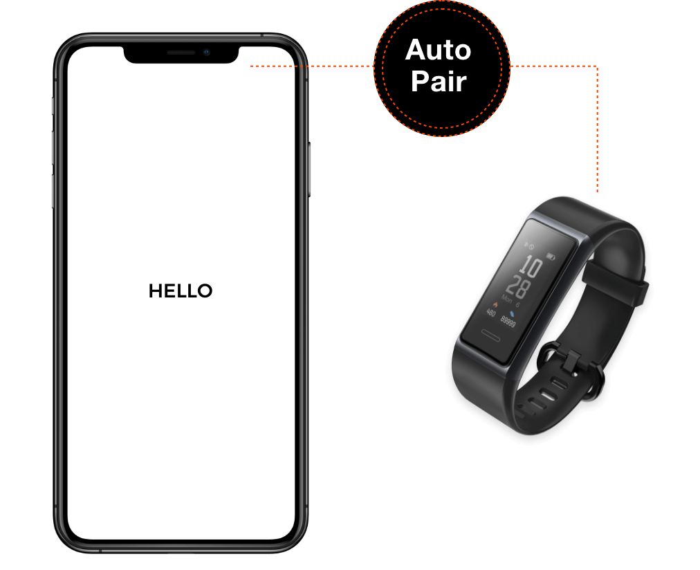 Bluetooth Autopair Smart Watch